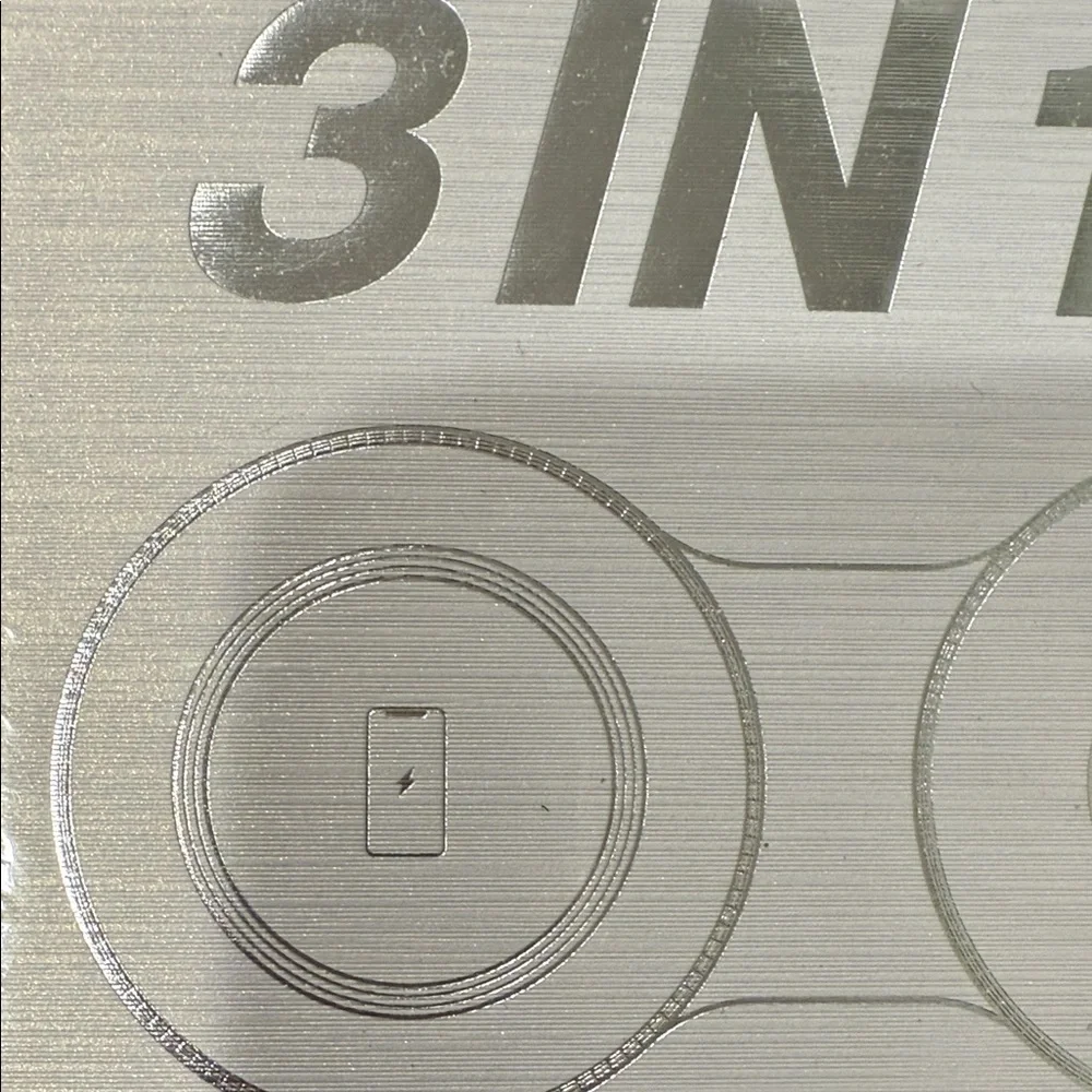 Silver 3-in-1 Wireless Charger